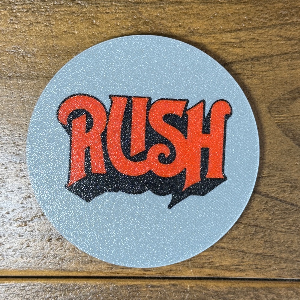 Rush Band Coasters Set of 4 with Holder – 3D Printed